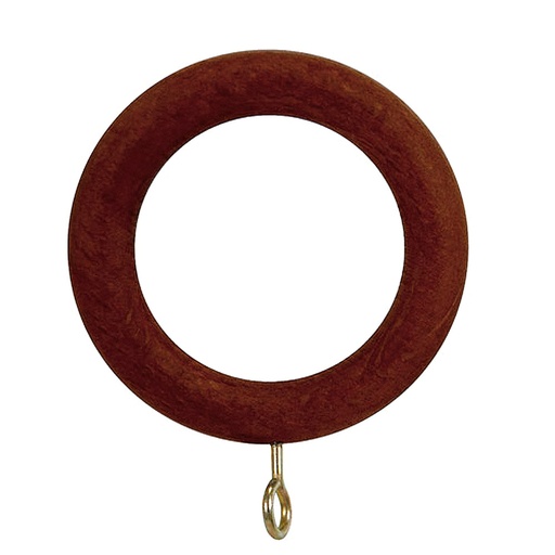 [5430705] Anilla Madera Lisa Con Hembrilla 29x45 mm. Nogal