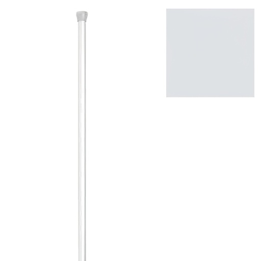 [5431800] Barra Baño Recta Extensible 18 mm. (0,74-1,26) Blanco