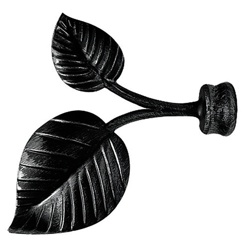 [5432100] Terminal Forja Hojas Ø 20 mm. Negro  Juego 2 Piezas