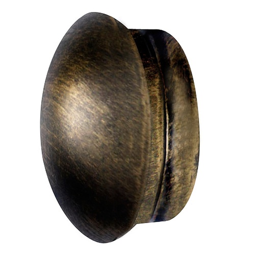 [5432240] Terminal Forja Tapon Ø 20 mm. Negro / Dorado Juego 2 Piezas