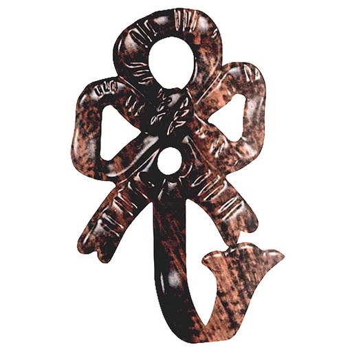 [5432310] Alzapaños Forja Lazo Negro / Cobre    Juego 2 Pieza