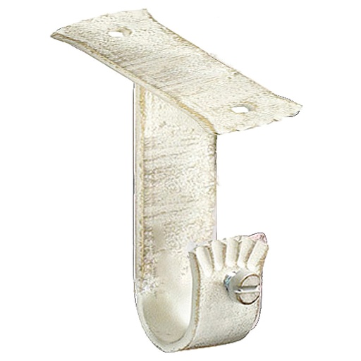 [5432062] Soporte Techo Forja Ø 20 mm. Marfil / Oro (Blister 2 Piezas)