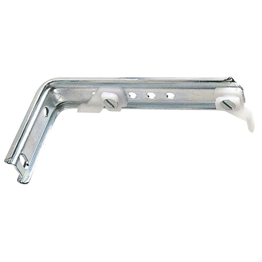 [5431647] Soporte Doble Para Riel Aluminio Blanco Reforzado