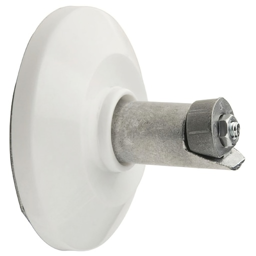 [5431860] Soporte Barra Baño Curva Blanco
