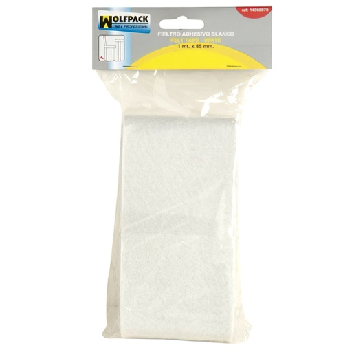 [14060870] Fieltro Adhesivo 1m. x 85 mm. Blister Blanco
