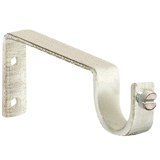 [5432071] Soporte Sencillo Forja Ø 20 mm. Marfil / Oro (Blister 2 Piezas)