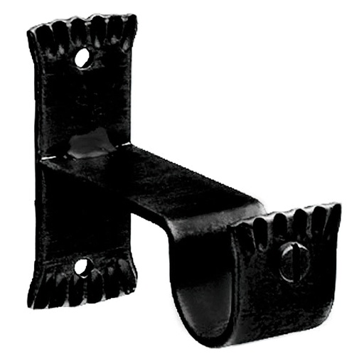 [5437106] Soporte Central Forja Ø 28 mm. Negro Juego 2 Piezas
