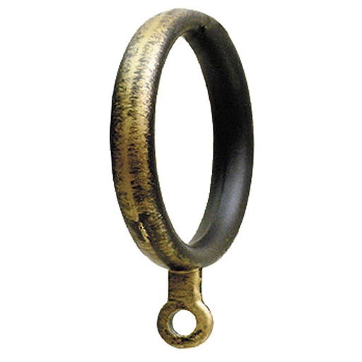 [5437124] Anilla Forja Ø 28 mm. Negro / Dorado Bolsa 10 Unidades.