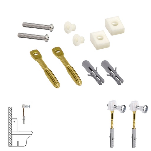 [13070115] Kit Sanitario Fijación Wc  Horizontal 5x70 mm. (2 Piezas)