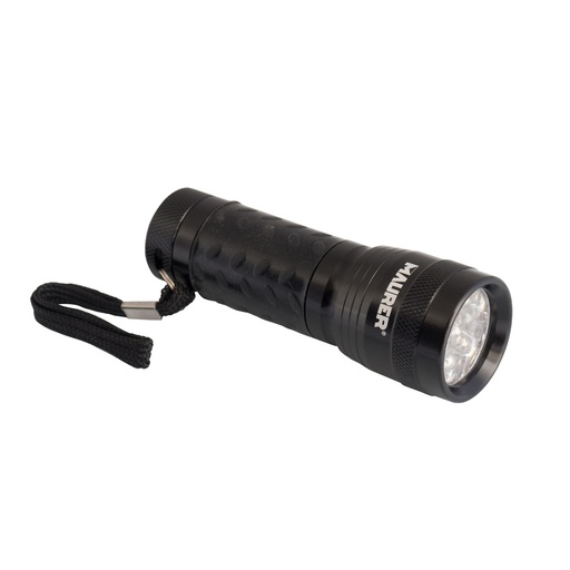 [19041300] Linterna LED De Mano De Aluminio A Pilas(3 AAA) 55 Lumenes 14 Leds Mango Engomado (Expositor 12 piezas)