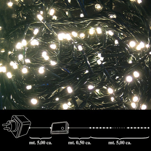 [5490020] Luces Navidad 100 Leds Luz Cálida Interior / Exterior Ip44