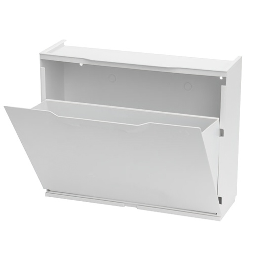 [21030370] Zapatero Resina 51x17x41cm. Blanco