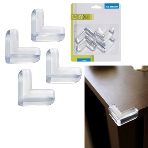 [5520001] Protector Oryx Esquinas Muebles  (Blister 4 Piezas)