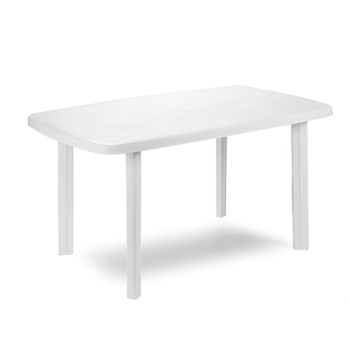 [8330100] Mesa Resina Blanca 140x  90 cm.