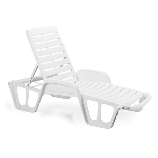 [8330051] Tumbona Resina Blanca