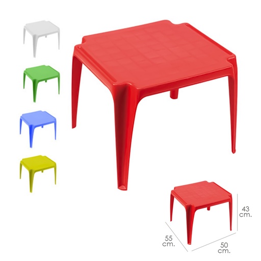[8330401] Mesa Resina Infantil Colores Surtidos
