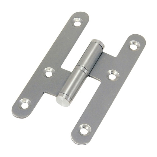 [3035026] Pernio Inox Canto Redondo Sin Remate 100 mm.  Izquierda