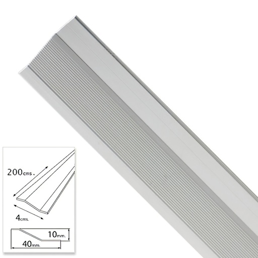 [2541035] Tapajuntas Adhesivo Para Ceramica Metal Plata 200,0 cm.