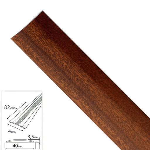 [2541145] Tapajuntas Adhesivo Para Moquetas Metal Sapeli   82,0 cm.