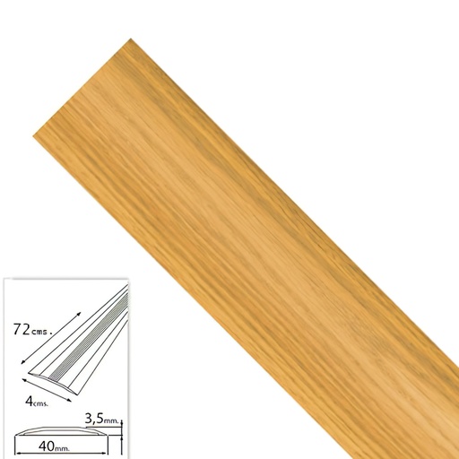 [2541125] Tapajuntas Adhesivo Para Moquetas Metal Roble   82,0 cm.