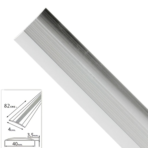 [2541105] Tapajuntas Adhesivo Para Moquetas Metal Plata   82,0 cm.