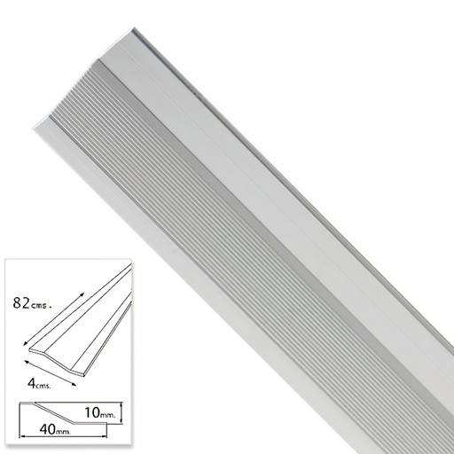 [2541025] Tapajuntas Adhesivo Para Ceramica Metal Plata   82,0 cm.