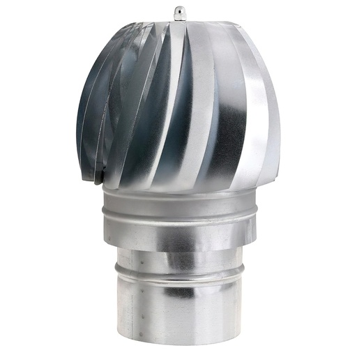 [22011130] Wolfpack Sombrero Extractor Galvanizado para Estufa, Chimenea, Extracción de Humos, Para tubo Ø 120 mm.