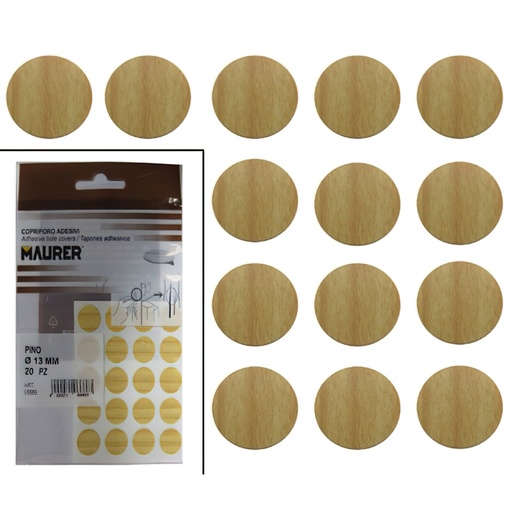 [5440106] Tapatornillos Adhesivos Pino (Blister 20 unidades)
