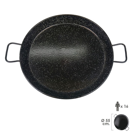 [5020655] Paellera Valenciana Esmaltada  16 personas/ 55 cm