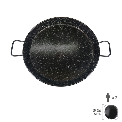 [5020625] Paellera Valenciana Esmaltada   7 personas/ 36 cm