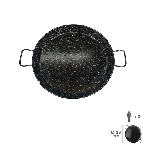 [5020605] Paellera Valenciana Esmaltada   3 personas/ 28 cm.