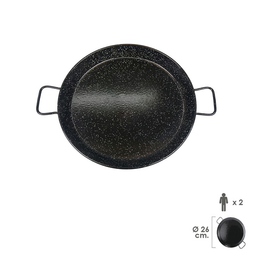 [5020600] Paellera Valenciana Esmaltada   2 personas / 26 cm.