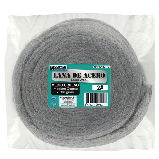 [9020170] Lana De Acero 2500 Gr. Lisa 0