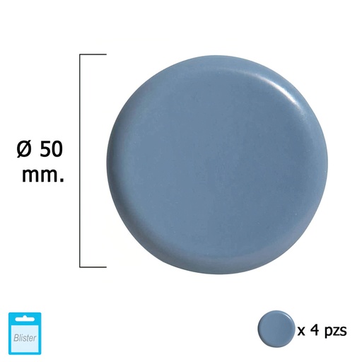 [5130170] Deslizante Gris Ptfe Ø50 (Blister 4 Unidades)