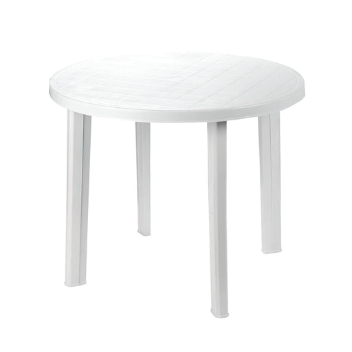 [8330115] Mesa Resina Blanca Diametro 90 cm.