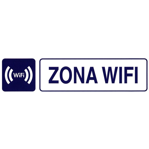 [15052100] Rotulo Adhesivo 250x63 mm. Zona Wifi