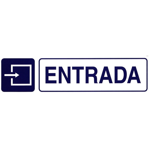 [15052055] Rotulo Adhesivo 250x63 mm. Entrada