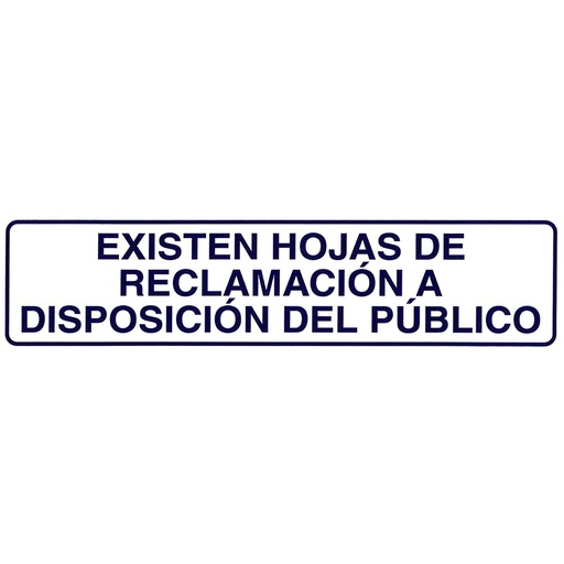 [15052115] Rotulo Adhesivo 250x63 mm. Existen Hojas Reclamaciones