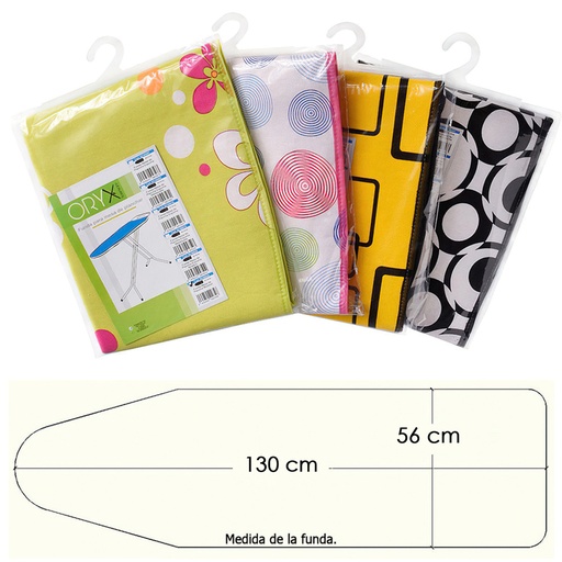 [5160030] Funda Mesa Plancha Espuma Muleton 130x56 cm.