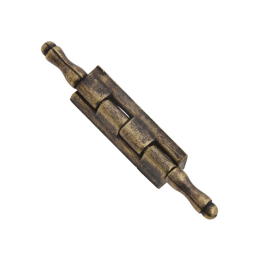 [3046010] Bisagra Desmontable Con Pasador y Remate Oro Viejo 74 mm.