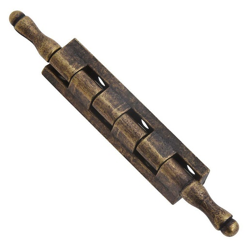 [3046015] Bisagra Desmontable Con Pasador y Remate Oro Viejo 87 mm.