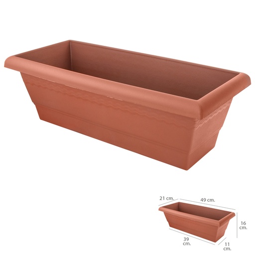 [8096605] Jardinera Balcon Saturnia 49x21x16 cm.