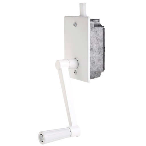 [5250255] Torno Elevacion Persiana Empotrar Blanco
