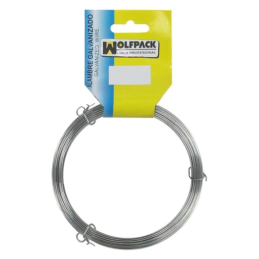 [1010412] Alambre Galvanizado (Rollo 500 gramos / 40 metros) Nº 8/1,3 mm.
