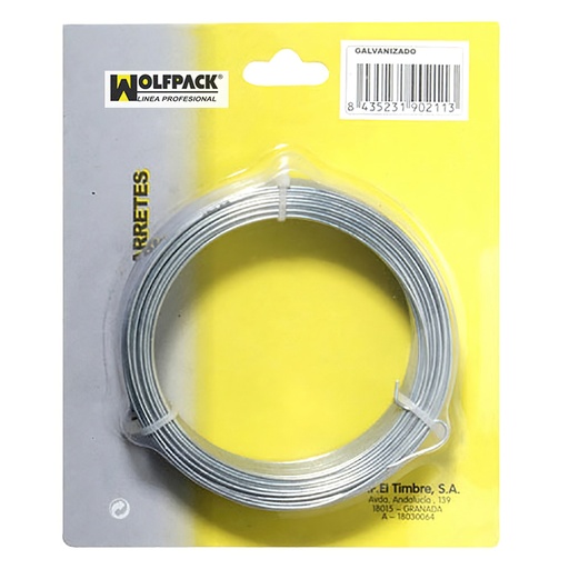 [1010084] Alambre Galvanizado 1,50mm / 10 (Rollo 50 metros)
