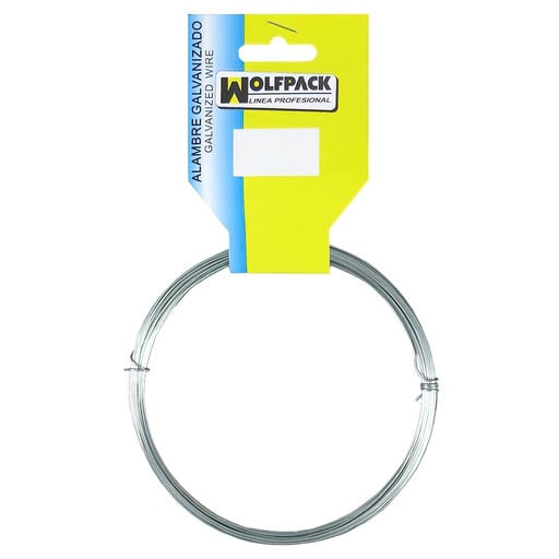 [1010302] Alambre Galvanizado (Rollo 50 gramos / 13 metros) Nº 2/0,7 mm.