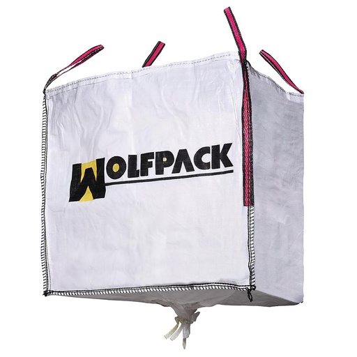 [2240605] Saco Obra Big Bag Rafia 90x90x90cm. con Válvula.  Carga máxima seg. 1.000Kg.