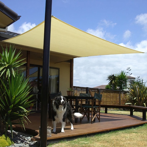 [8091183] Toldo Vela Sombra Jardin Cuadrada 5.0x5.0 metros Beige