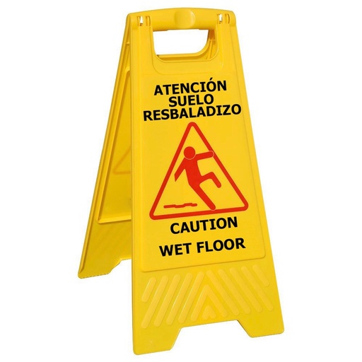 [15050430] Cartel Atencion Suelo Mojado 64x30 cm.