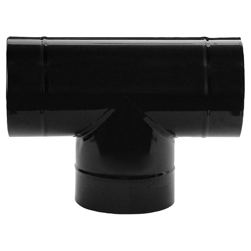 [22011137] Te Estufa Negro Vitrificado 120 mm. 90°